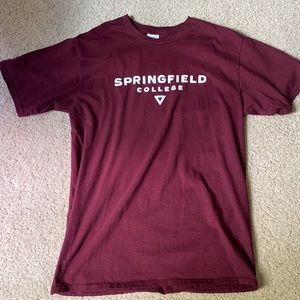 Maroon Springfield College T-Shirt